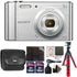 Sony Cyber-shot DSC-W800 20.1MP Digital Camera Silver with Accessory Bundle