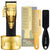 BaByliss PRO GoldFX Boost+ Gold Adjustable Blade Cordless Clipper FX870GBP + Charging Base + Comb Set