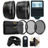 58mm Fisheye Wide Angle Lens, Telephoto Lens and Top Lens Accessory Kit for Canon Cameras