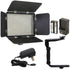 Vidpro LED-330X Varicolor Studio Video Lighting Kit with Barn Doors and Accessories