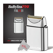 Babyliss Pro FXFS1 Cordless Single Gold Foil Shaver Silver