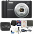 Sony Cyber-shot DSC-W800 20.1MP Digital Camera Black with Accessory Bundle
