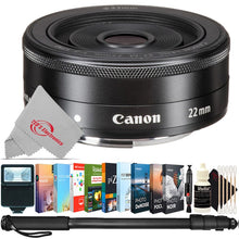 Canon EF-M 22mm f/2 STM Moderate Wide-Angle Lens Accessory Bundle for EOS M Mirrorless Camera