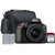Nikon D3500 24.2MP Digital SLR Camera with 18-55mm AF-P DX Lens + 128GB Memory Card with Extra Battery
