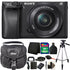 Sony Alpha a6300 Mirrorless Digital Camera With 16-50mm Lens and Great Value Kit