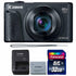 Canon PowerShot SX740 HS Digital Camera (Black) + 32GB Memory Card