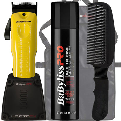 BaByliss Pro Limited Edition LO-PROFX Clipper #FX825YI with Clipper Charging Base Accessory Kit