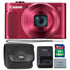 Canon PowerShot SX620 HS 20.2MP Digital Camera (Red) and Accessories