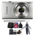 Canon Ixus 185 / Elph 180 20MP Digital Camera 8x Optical Zoom Silver with 64GB Accessory Kit