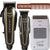 Wahl Professional Trimmer HERO & Hair Clipper LEGEND 5 Star Barber Combo 8180 with Wahl Professional Sterling Finish Limited Edition Shaver White 8174 and Wahl Styling Comb Brown