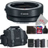 CANON Mount Configurable Control Ring Adapter EF-EOS R + 64GB Accessory Kit