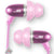 JLAB Jbuds Sleek 6mm Metal Earbuds Pink + 92783 Fitness and Wellness Plus Software Suite