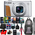 Canon PowerShot SX740 HS Digital Camera Silver + Top Accessory Kit + 62 Inches Monopod