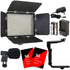 Vidpro LED-330X Variable-Color On-Camera LED Video Studio Lighting Kit
