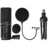Zoom ZUM-2 Microphone with Desktop Stand, Cable & Windscreen + Microphone Pop Filter