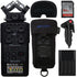 Zoom H6 All Black Handy Recorder + Zoom WSH-6 Foam Windscreen + Accessory Kit