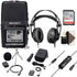 Zoom H2n ext 2-Input / 4 Track Handy Digital Audio Stereo Recorder + Boya BY-HP2 Professional Over-Ear Hi-Fi Monitor Headphones +  Zoom APH-2n Accessory Package +  Boya BY-M1 Omnidirectional Lavalier Microphone + 32GB Memory Card + Cleaning Kit