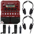 Zoom B1 Four Electric Bass Effects Processor + 2x Zoom ZDM-1 Podcast Mic Pack Accessory Bundle