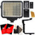 Vivitar 120 LED Light Panel with Accessory Bundle for Cameras and Camcorders