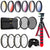 58mm Color Filters with Accessory Bundle For Canon 70D , 77D , 80D , 760D and 1300D