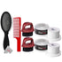 Two BaBylissPro Barberology Fade Soft Knuckle Neck Brush Red + Accessory Bundle