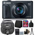 Canon PowerShot SX740 HS Digital Camera (Black) + 64GB Memory Card + Wallet + Reader + Case + 3pc Cleaning Kit + Mini Tripod