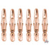 Pack of 3 BabylissPro Barberology 2 PC Sectioning Clips -Rose Gold
