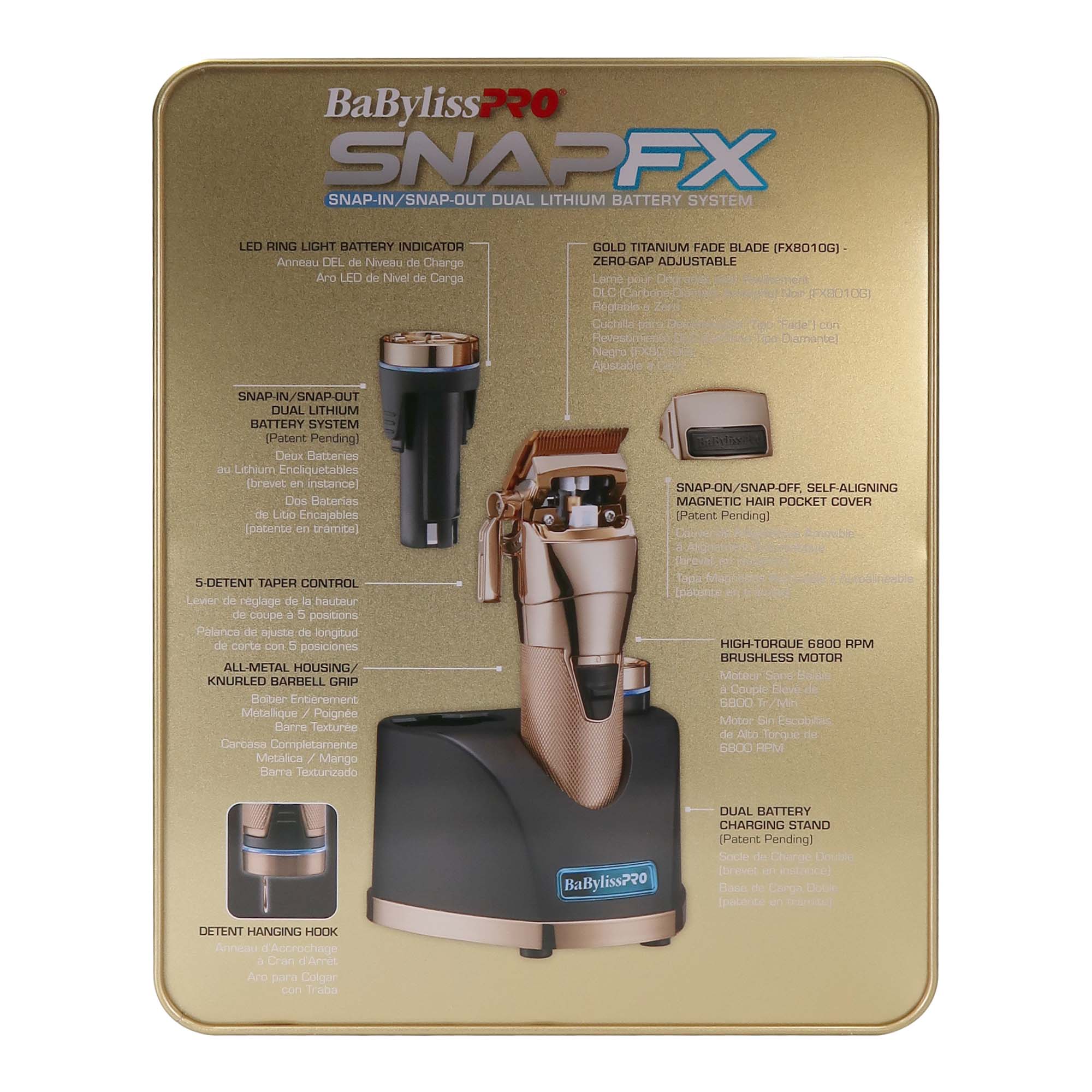 BaByliss PRO Limited Edition Snap FX Cordless Clipper with Snap In