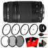Canon EF 75-300mm f/4-5.6 III Telephoto Zoom Lens with Accessory Bundle for Canon 70D , 77D , 80D and 760D