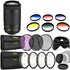 Nikon AF-P DX NIKKOR 70-300mm f/4.5-6.3G ED VR Lens and Ultimate Accessory Kit For Nikon DSLR Cameras