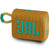 JBL Go 3 Portable Bluetooth Speaker Yellow with JBL T110 in Ear Headphones