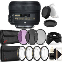 Nikon AF-S NIKKOR 50mm f/1.8G Lens with Accessories for Nikon Digital SLR Cameras