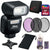 Nikon SB-500 AF Speedlight Flash with 64GB Deluxe Accessory Kit for Nikon D3200, D3300, D3400 and D5300