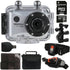 Vivitar DVR786HD HD Waterproof Action Camera Camcorder Silver with Accessories