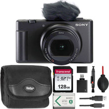 Sony ZV-1 II Digital Camera for Vloggers (Black) with 128GB Basic Kit