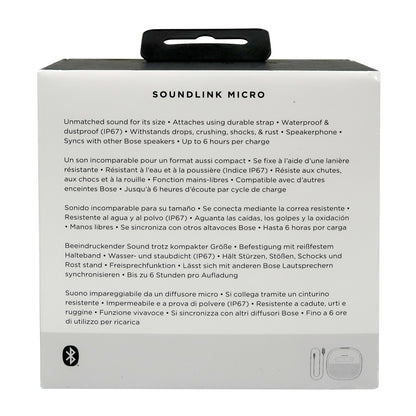 Bose Soundlink Micro Bluetooth Speaker (Stone Blue) with Soft Pouch Bag