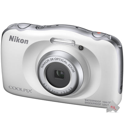 Nikon Coolpix W150 Waterproof Shockproof Point and Shoot Digital Camera White