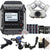 Zoom F1-LP 2-Input / 2-Track Portable Digital Handy Multitrack Field Recorder with Lavalier Microphone +  Zoom XYH-6 - X/Y Microphone Capsule + Zoom SMF-1 Shock Mount +  ZOOM HRM-7 Handy Recorder Mount - 7 Inch +  Two 32GB Micro SD Card + AAA Batteries