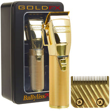 BaByliss PRO FX870G Cordless Clipper Gold with Replacement Gold Titanium Wedge Blade #FX603G