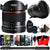 Vivitar 8mm f3/5 Fisheye Lens for Canon with Editing Software Bundle and Accessory Kit
