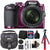 Nikon Coolpix B500 16MP Point and Shoot Camera Plum with 16GB Accessory Kit