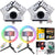 Two Zoom iQ6 Stereo X/Y Microphone for iOS Devices with Lightning Connector for iPhone iPad +  Two  Vivitar Vlog Essentials 10 Inch Full Color RGB LED Ring Light 360° Rotation + Music Maker Mix and Master Suite