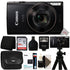 Canon PowerShot IXUS 285 / Elph 360 20.2MP 12x Optical Zoom Digital Camera Advanced Bundle