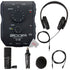 Zoom U-22 Ultracompact 2x2 USB Handy Audio Interface + Zoom ZUM-2 USB Podcast Mic Pack