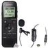 Sony ICD-PX470 Stereo Digital Voice Recorder with Vidpro Professional Lavalier Condenser Microphone