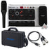 Zoom V6 Vocal Effects Processor with Shotgun Microphone +  Zoom CBR-16 Carrying Bag +  Zoom TXF-8 TA3 to XLR Cable (Pair)