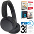 Sony WH-CH520 Wireless On-Ear Headphones Black with 3yr Diamond Mack Warranty and Software