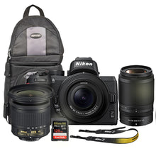 Nikon Z 50 Mirrorless Digital Camera with 16-50mm and 50-250mm Z VR + Nikon AF-P 10-20mm f4.5VR Lens + FTZ II Adapter Bundle