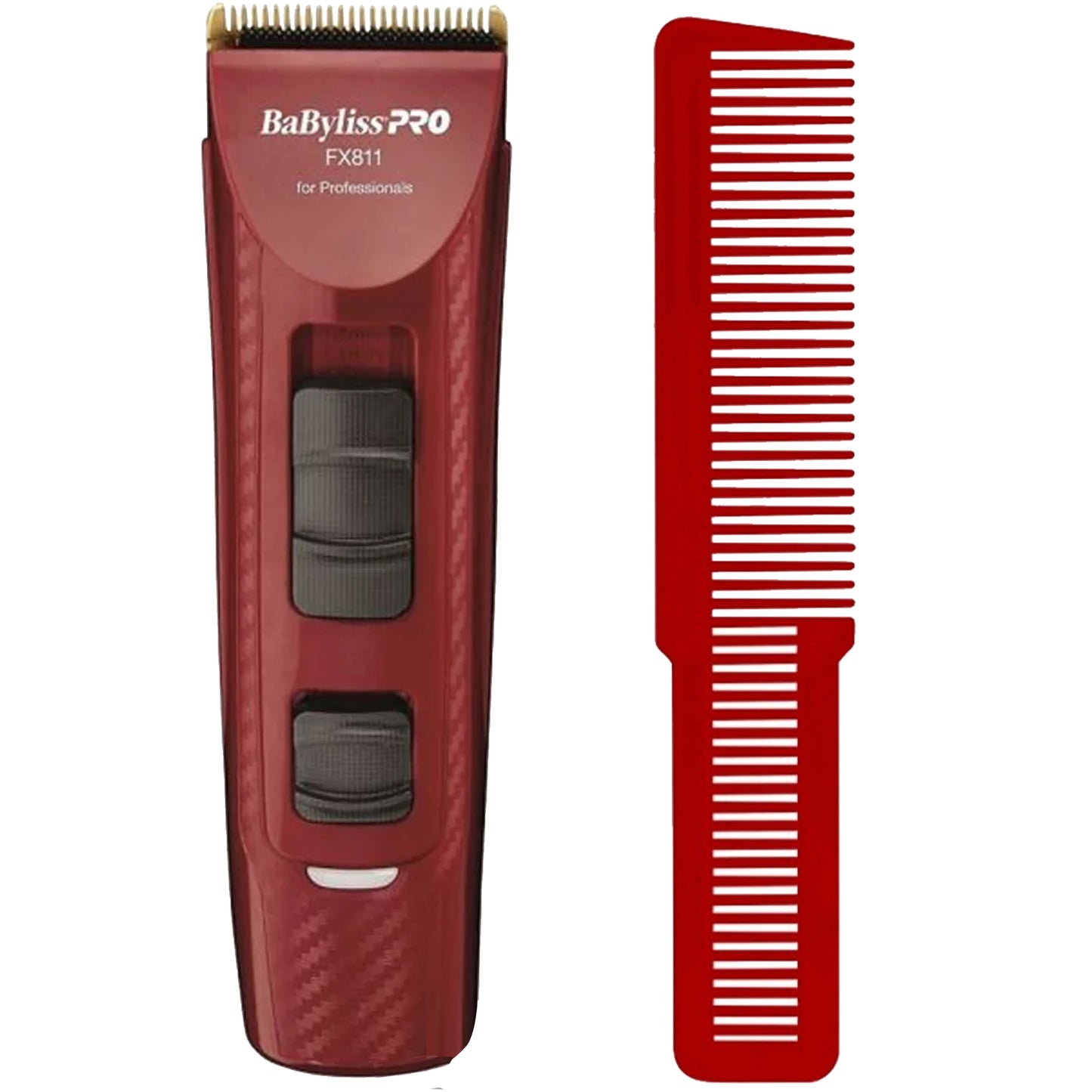 Babyliss Pro X2 Volare Ferrari Adjustable Clipper FXF811 Red with Large Styling Comb