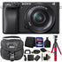 Sony Alpha a6400 24.2MP Wi-Fi Mirrorless Digital Camera with 16-50mm Lens and Bundle Kit